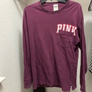 Maroon vs pink long sleeve